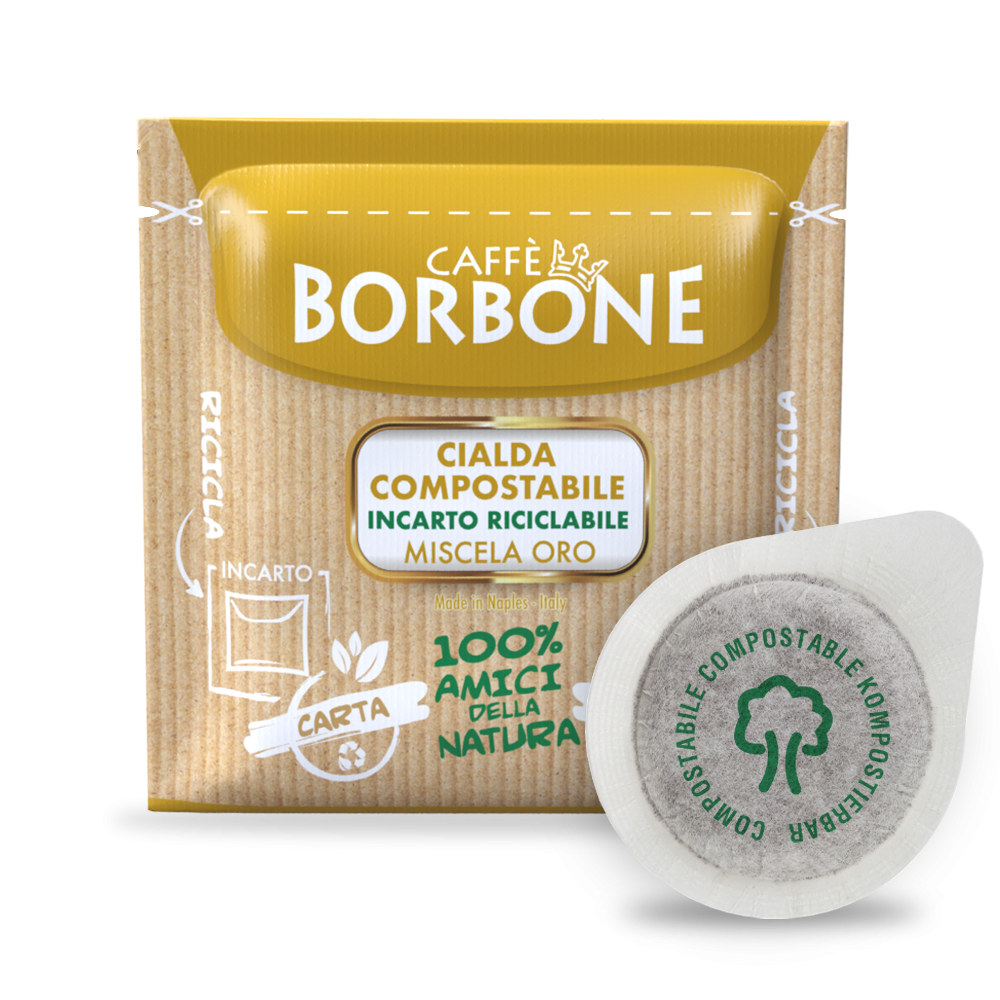 Borbone 600 Cialde Oro ESE in Carta Filtro 44 mm