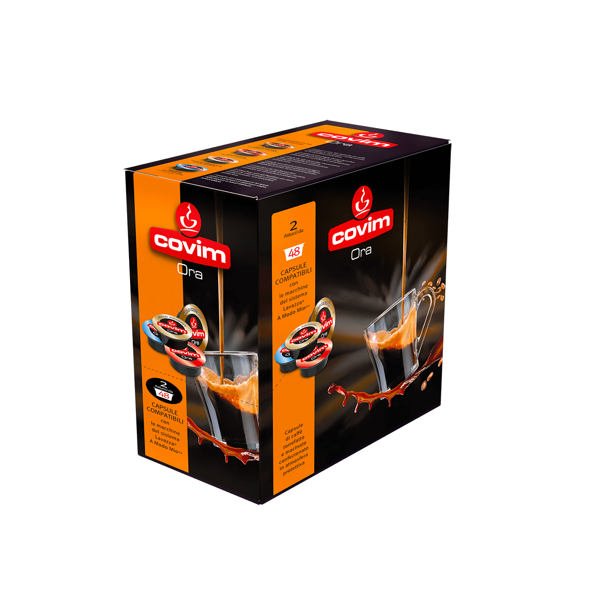 Covim 96 Capsule Caffè OroCrema A Modo Mio ORA