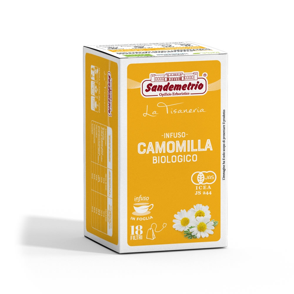 Sandemetrio 18 Filtri di Infuso alla Camomilla BIO