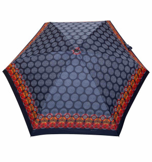 Parasolka Kieszonkowa Super Mini - Hipnokręgi : wzór - Hipnokręgi w granacie  | Parasolki damskie | Parasole damskie krótkie