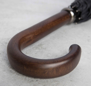 Parasol Wielki Polski - 130 cm - rękojeść wykonana ręcznie - buk bejcowany | Parasole męskie | Parasole męskie długie