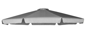 Poszycie czaszy parasola ogrodowego 8 żeber - ∅ 350 cm - impregnowane - zamiennik - szare