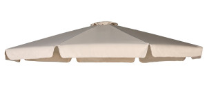 Poszycie czaszy parasola ogrodowego 8 żeber - ∅ 350 cm - impregnowane - zamiennik - beżowe