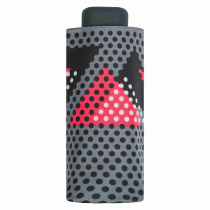 Parasolka Kieszonkowa Super Mini - Trójkąty i Polka : wzór - trójkąty na szarym | Parasolki damskie | Parasole dla kobiet