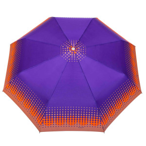 Parasolka w pełni automatyczna Pstryk'Pstryk 2 - Zachody Słońca typu Ombre : wzór - sunset ombre - fiolet w beż | Parasolki damskie | Parasole dla kobiet