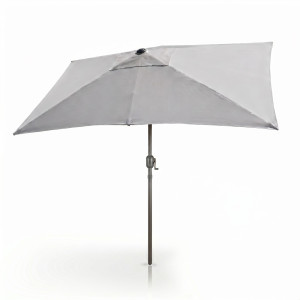 Parasol balkonowy z pochyłem - 100% wodoodporny poliester 220 g/m² - 6 paneli - 250 x 150 cm - szary