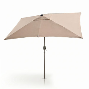 Parasol balkonowy z pochyłem - 100% wodoodporny poliester 220 g/m² - 6 paneli - 250 x 150 cm - beżowy