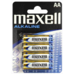 Bateria alkaiczne Maxell, LR6, AA, 4 sztuki