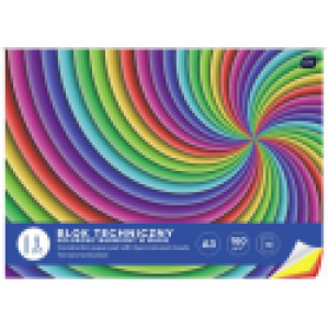 Blok techniczny A3, kolorowy, 160 g/m2, Interdruk