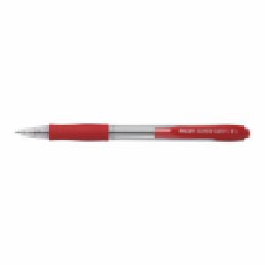 Długopis automatyczny Pilot, Super Grip, 0.7 mm, czerwony