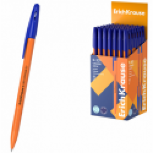 Długopis Erich Krause R-301, Orange, wkład niebieski, 43194