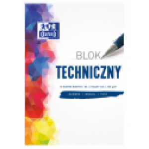 Blok techniczny Oxford A4 biały 250g 400093199