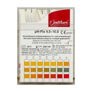 P. Jentschura PH-Streifen 100 Stück (pH 4,5-10)