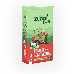 NEU Euflor zero! BIO Tomaten- und Gemüse Erde 20 Liter vegan & torffrei