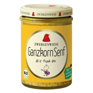 Zwergenwiese BIO Ganzkorn Senf 160 ml für Salatdressings