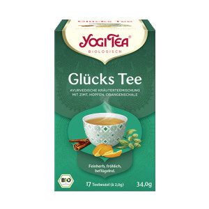 Yogi Tea BIO Kräuterteemischung Glücks Tee 17 Teebeutel