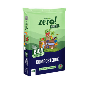 NEU Euflor zero! BIO Komposterde 40 Liter vegan & torffrei