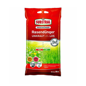 SUBSTRAL Rasendünger 2 in 1 UNKRAUT bleibt chancenLOS 9,1 kg