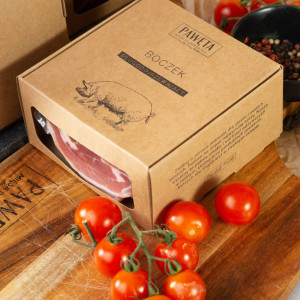 Boczek wieprzowy w kawałku 350 g – pakowany próżniowo, idealny do jajecznicy, smażenia i krojenia