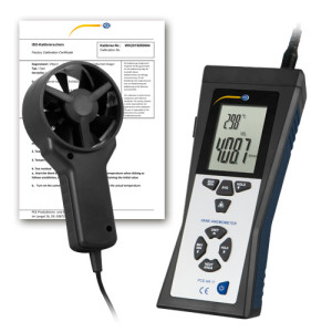 PCE Instruments Anemómetro PCE-VA 11-ICA incl. certificado de calibración ISO