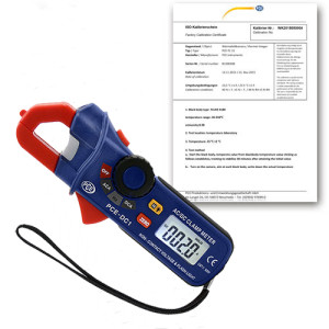 PCE Instruments Pinza amperimétrica PCE-DC1-ICA incl. certificado de calibración ISO