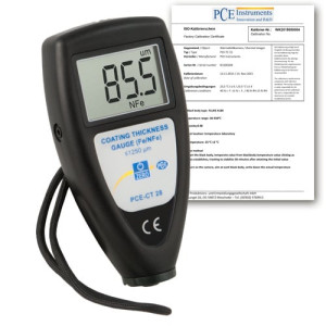 PCE Instruments Espesímetro PCE-CT 28-ICA incl. certificado de calibración ISO