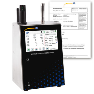 PCE Instruments Contador de partículas PCE-PQC 20EU incl. certificado de calibración
