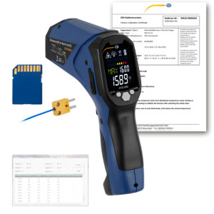 PCE Instruments Termómetro infrarrojo PCE-895-ICA incl. certificado de calibración ISO