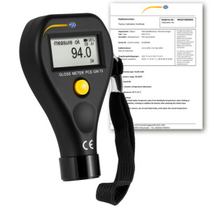 PCE Instruments Brillómetro PCE GM 75-ICA incl. certificado de calibración ISO