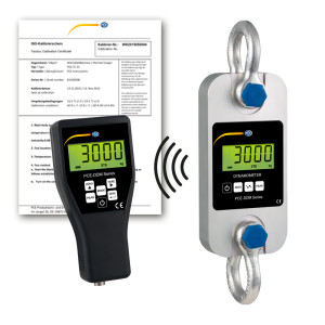 PCE Instruments Dinamómetro de tracción PCE-DDM 3-ICA incl. certificado de calibración ISO