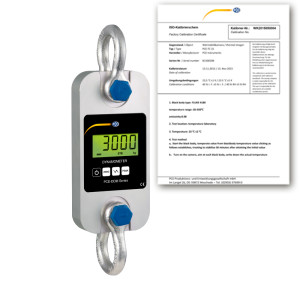 PCE Instruments Dinamómetro de tracción PCE-DDM 3WI-ICA con certificado de calibración ISO
