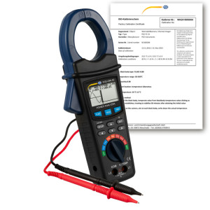 PCE Instruments Pinza amperimétrica PCE-GPA 50-ICA incl. certificado de calibración ISO