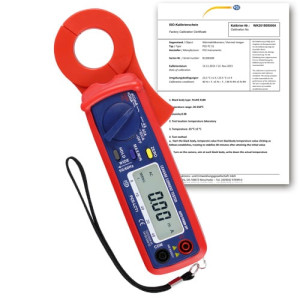 PCE Instruments Pinza amperimétrica PCE-LCT 1-ICA incl. certificado de calibración ISO