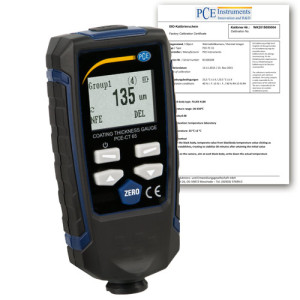 PCE Instruments Espesímetro PCE-CT 65-ICA incl. certificado de calibración ISO