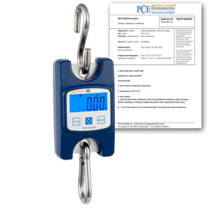 PCE Instruments Balanza colgante PCE-HS 50N-ICA incl. certificado de calibración ISO
