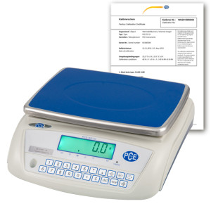PCE Instruments Balanza digital PCE-WS 30-ICA incl. certificado de calibración ISO