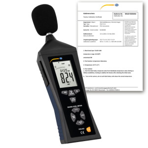 PCE Instruments Sonómetro Bluetooth PCE-323-ICA incl. certificado de calibración ISO