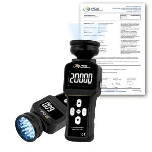 PCE Instruments Estroboscopio PCE-DSX 100-ICA incl. certificado de calibración ISO