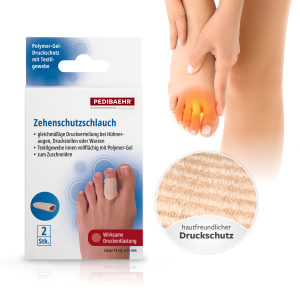 Pedibaehr Zehenschutzschlauch, mittel, 1 Pack (2 Stk.)