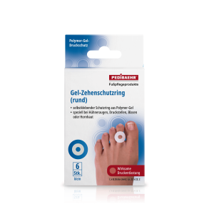 Pedibaehr Gel-Zehenschutzringe (rund), klein, 1 Pack (6 Stk.)