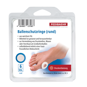 Pedibaehr Ballenschutzringe rund, 1 Pack (6 Stk.)