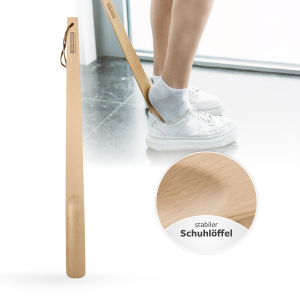 Pedibaehr Schuhlöffel aus Buchenholz, Länge 55 cm
