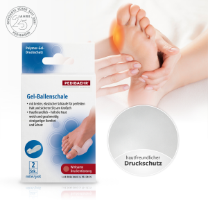 Pedibaehr Gel-Ballenschale, mittel/groß, 1 Pack (2 Stk.)