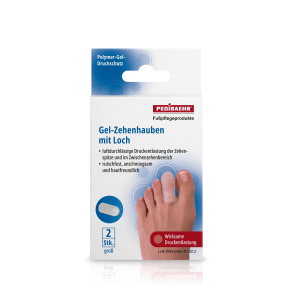 Pedibaehr Gel-Zehenhauben mit Loch, groß, 1 Pack (2 Stk.)