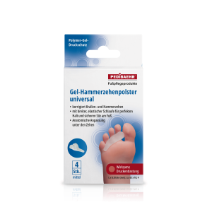 Pedibaehr Gel-Hammerzehenpolster, universal, mittel, 1 Pack (4 Stk.)