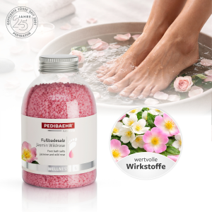Pedibaehr Fußbadesalz Jasmin Wildrose 575 g