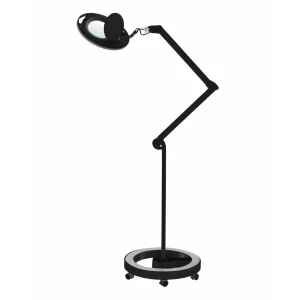 Weelko Lampara de Estetica LED Mega Con Base, Colores Ingles - Black