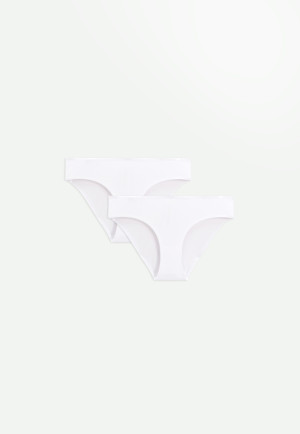 Petit Béguin Lot de 2 culottes blanches fille Veliana