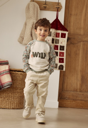 Petit Béguin Sweat-shirt enfant en molleton Abou