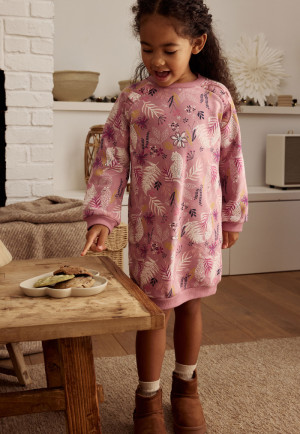 Petit Béguin Robe enfant en molleton Louisa